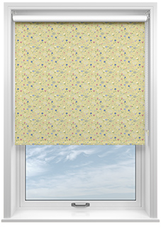 Cottage Garden, Pastel Yellow - Roller Blind